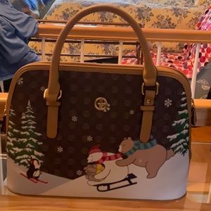 Gianibernini purse 👜 with snow scene.